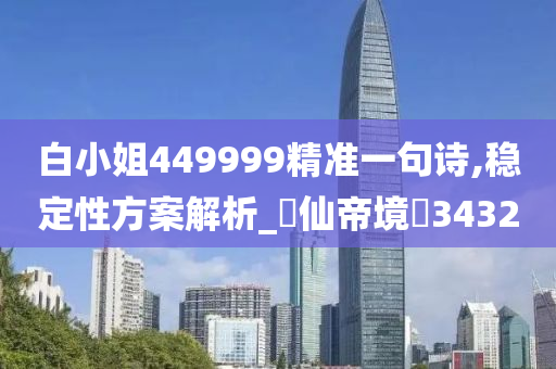 白小姐449999精准一句诗,稳定性方案解析_‌仙帝境‌3432