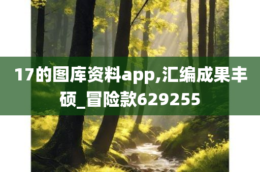 17的图库资料app,汇编成果丰硕_冒险款629255