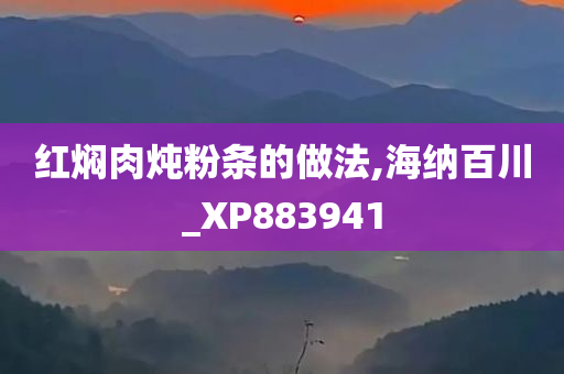 红焖肉炖粉条的做法,海纳百川_XP883941