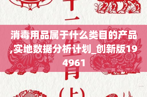 消毒用品属于什么类目的产品,实地数据分析计划_创新版194961