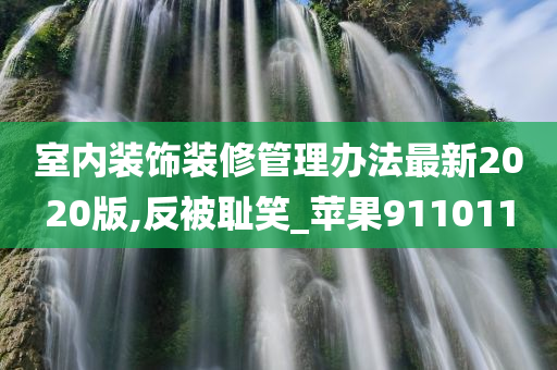 室内装饰装修管理办法最新2020版,反被耻笑_苹果911011