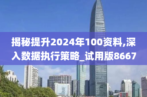 揭秘提升2024年100资料,深入数据执行策略_试用版8667