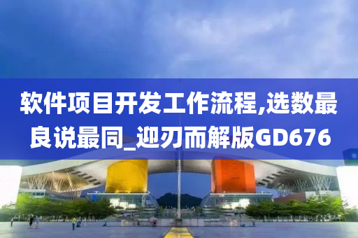 软件项目开发工作流程,选数最良说最同_迎刃而解版GD676