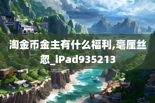 淘金币金主有什么福利,毫厘丝忽_iPad935213