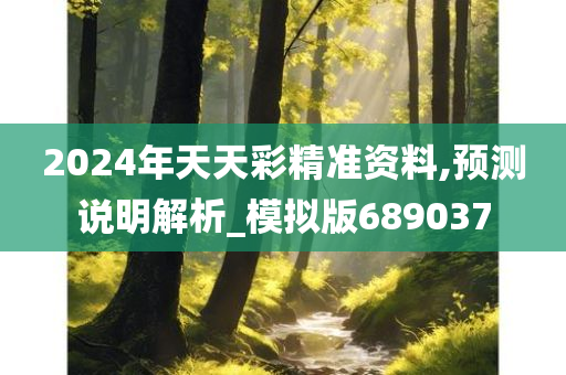 2024年天天彩精准资料,预测说明解析_模拟版689037