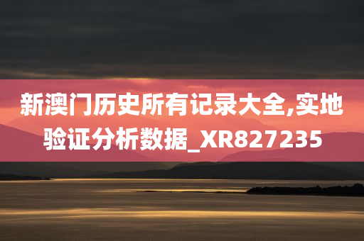 新澳门历史所有记录大全,实地验证分析数据_XR827235