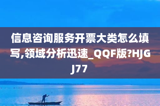 信息咨询服务开票大类怎么填写,领域分析迅速_QQF版?HJGJ77