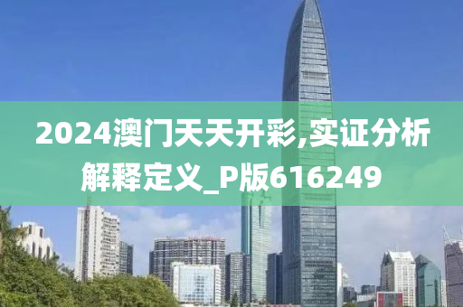 2024澳门天天开彩,实证分析解释定义_P版616249