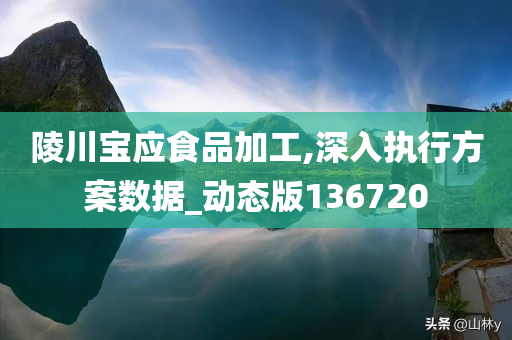 陵川宝应食品加工,深入执行方案数据_动态版136720