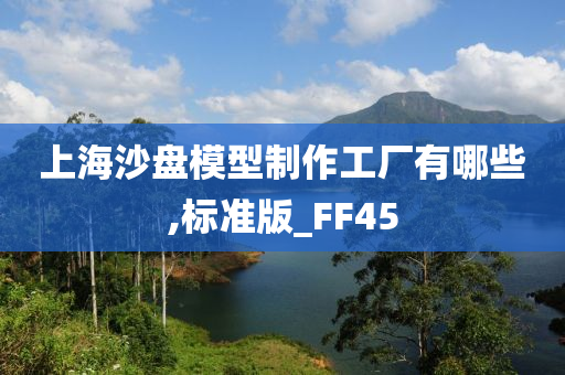 上海沙盘模型制作工厂有哪些,标准版_FF45