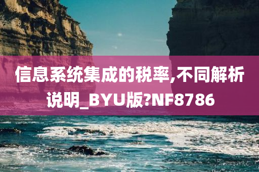 信息系统集成的税率,不同解析说明_BYU版?NF8786