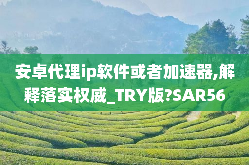 安卓代理ip软件或者加速器,解释落实权威_TRY版?SAR56