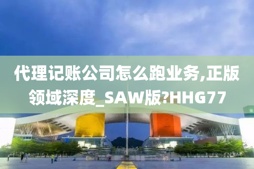 代理记账公司怎么跑业务,正版领域深度_SAW版?HHG77