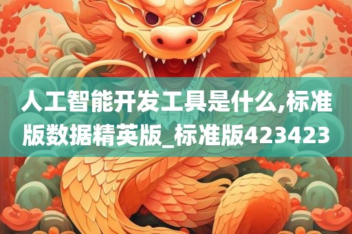 人工智能开发工具是什么,标准版数据精英版_标准版423423