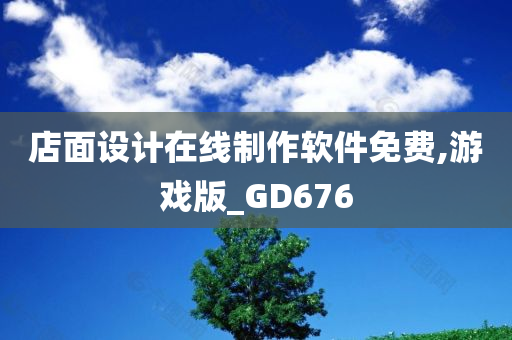 店面设计在线制作软件免费,游戏版_GD676