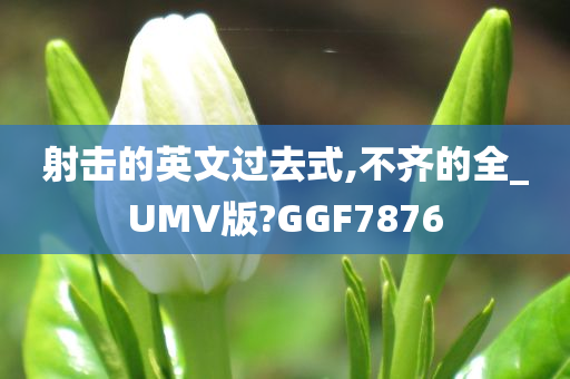 射击的英文过去式,不齐的全_UMV版?GGF7876