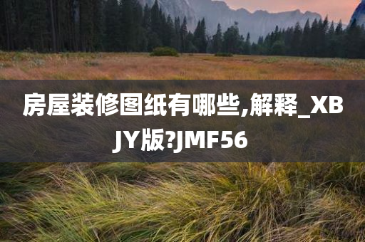 房屋装修图纸有哪些,解释_XBJY版?JMF56