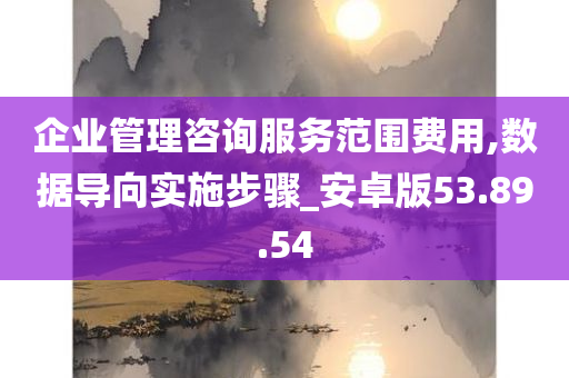 企业管理咨询服务范围费用,数据导向实施步骤_安卓版53.89.54