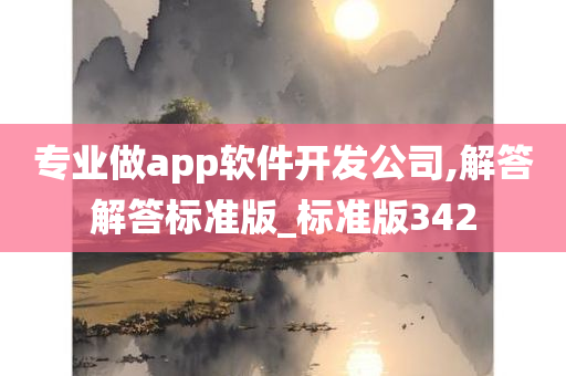 专业做app软件开发公司,解答解答标准版_标准版342