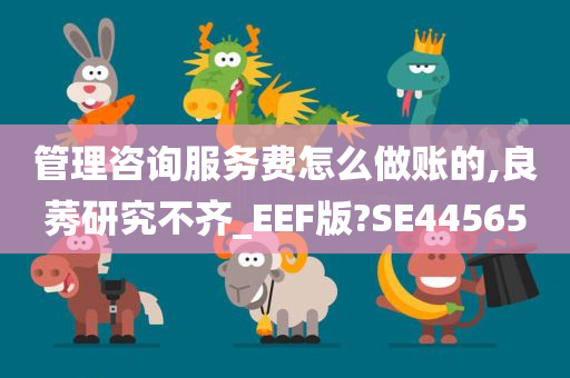 管理咨询服务费怎么做账的,良莠研究不齐_EEF版?SE44565