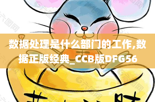 数据处理是什么部门的工作,数据正版经典_CCB版DFG56