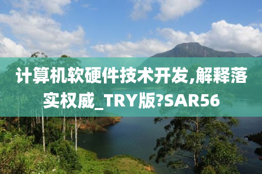 计算机软硬件技术开发,解释落实权威_TRY版?SAR56