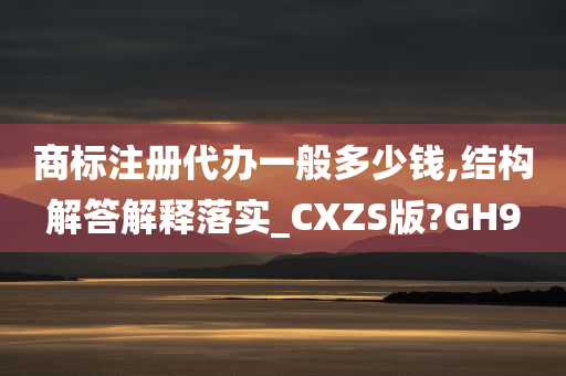 商标注册代办一般多少钱,结构解答解释落实_CXZS版?GH9