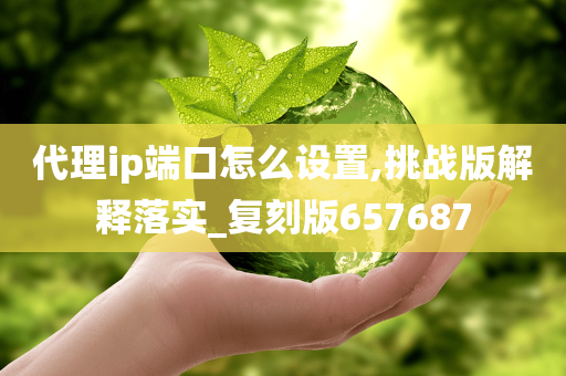 代理ip端口怎么设置,挑战版解释落实_复刻版657687