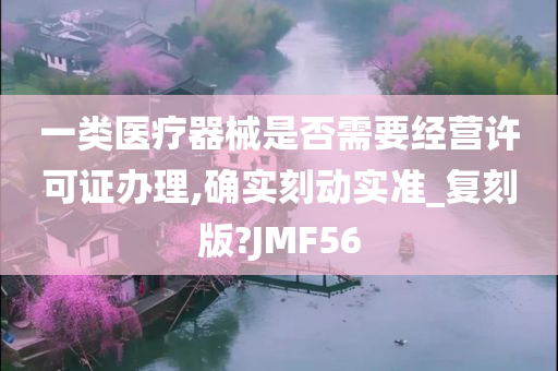 一类医疗器械是否需要经营许可证办理,确实刻动实准_复刻版?JMF56