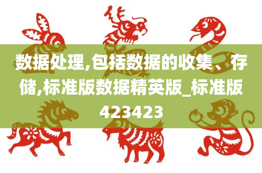 数据处理,包括数据的收集、存储,标准版数据精英版_标准版423423